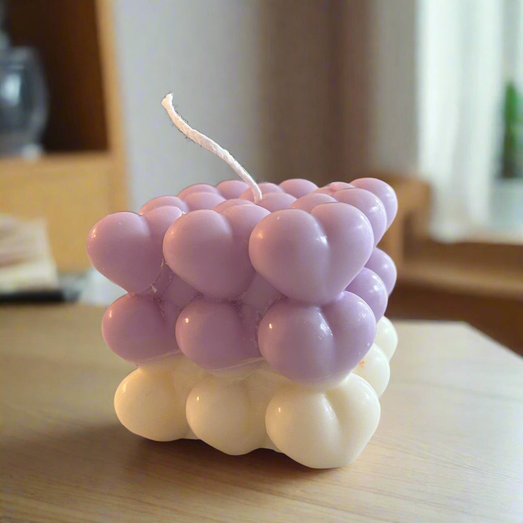Candela - Bubble di cuori